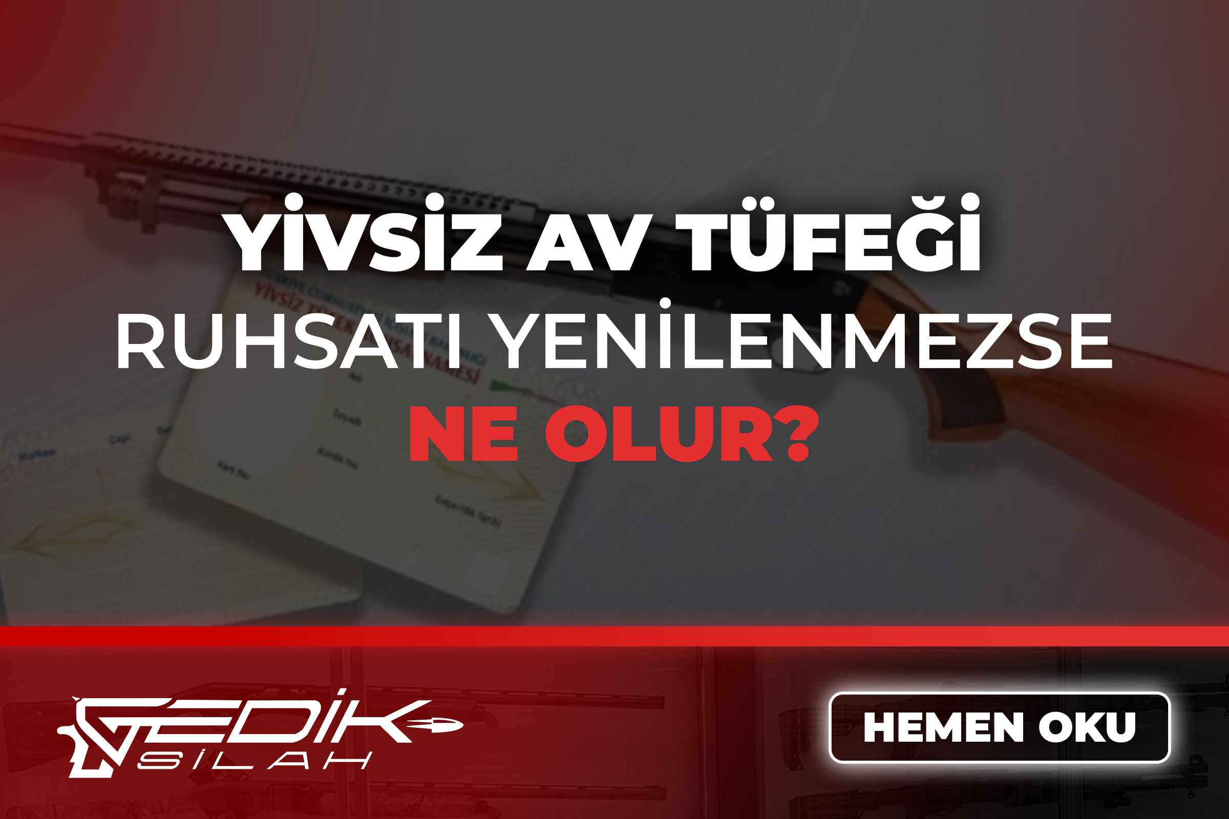 Yivsiz Av Tüfeği Ruhsatı Yenilenmezse Ne Olur