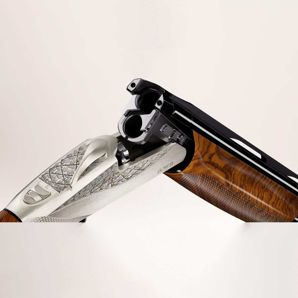 Benelli 828S Silver A.I. Süperpoze Av Tüfeği