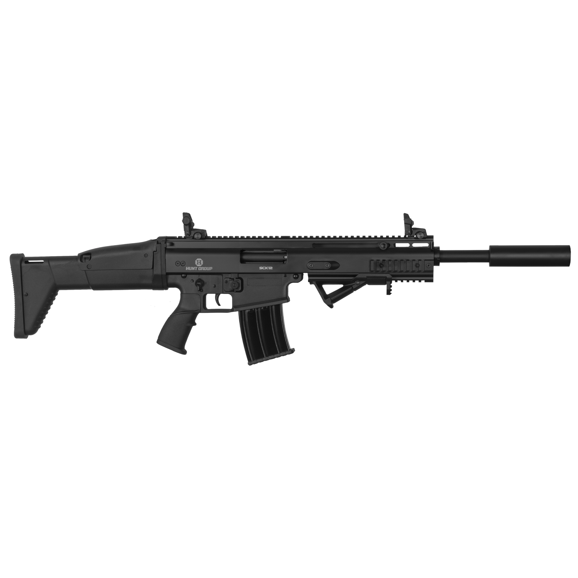 Hunt Group SCX12 Siyah Şarjörlü Yarı Otomatik Av Tüfeği (FN-SCAR)