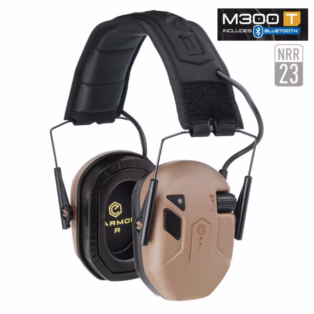 EARMOR M300T Bluetooth Gürültü Engellemeli Elektronik Atış Kulaklığı Kahverengi