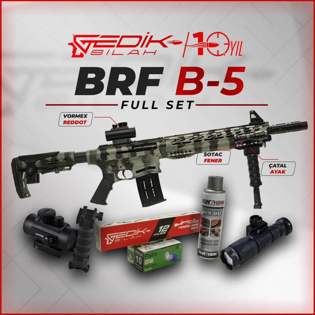 BERFA B-05 Gri Kamuflaj Metal Kundaklı Kampanyalı Set