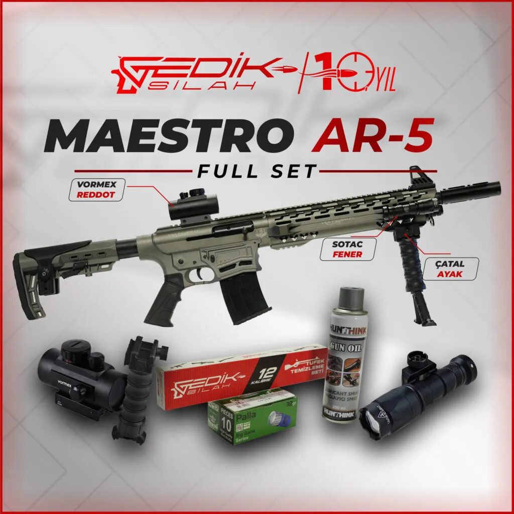MAESTRO AR-5 Gri Metal Kundaklı Kampanyalı Set