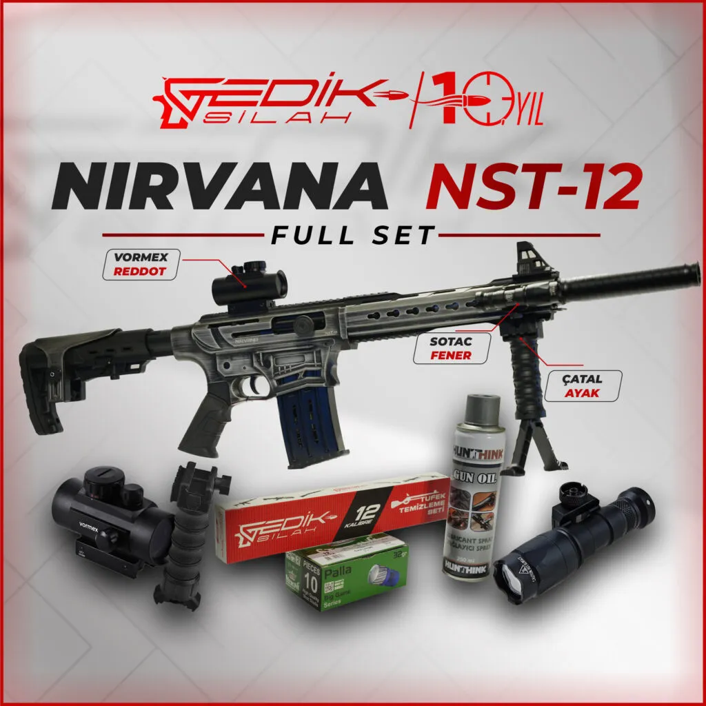 NİRVANA NST-12 Beyaz Eskitme Metal Kundaklı Kampanyalı Set