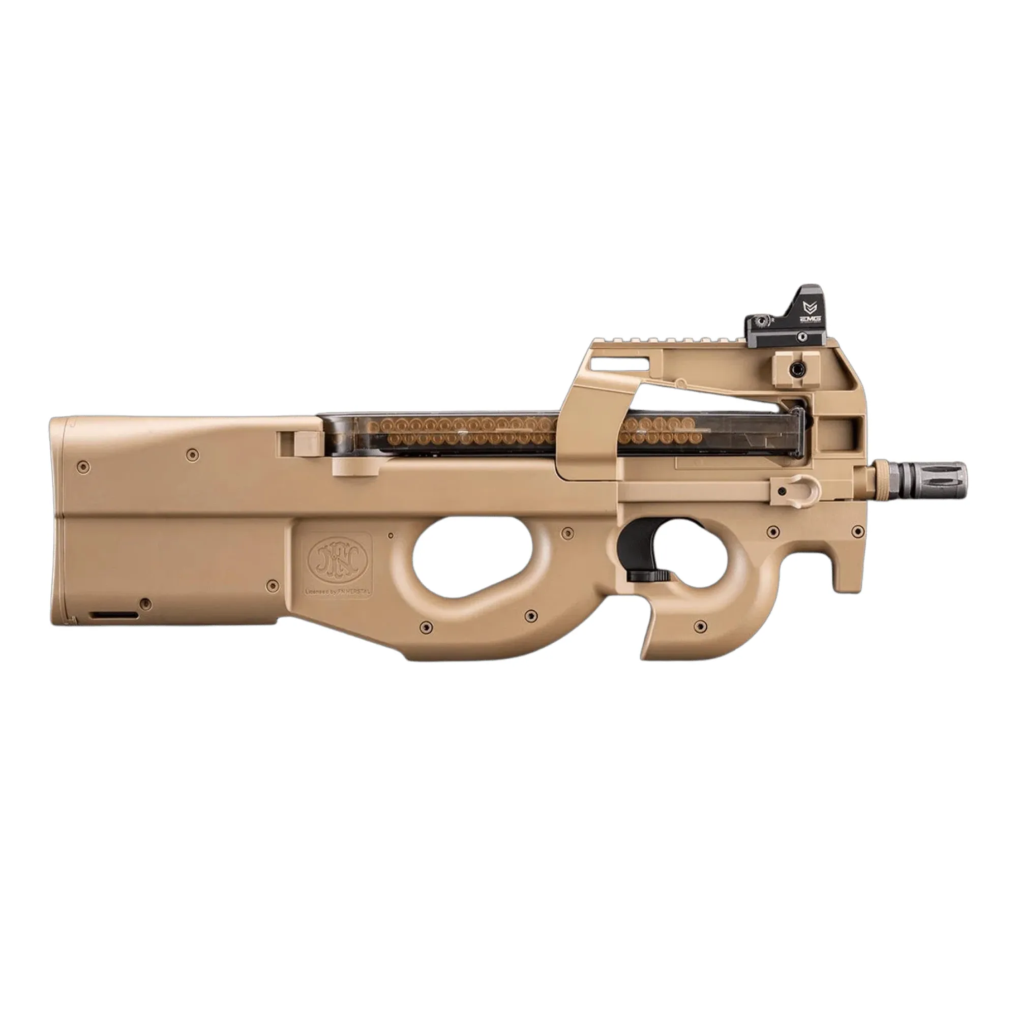 CYBERGUN FN P90 TAN Full Size Metal Gearbox Airsoft AEG Tüfek