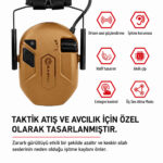 EARMOR M300T-IPSC Edition Coyote Tan Elektronik Atış Kulaklığı