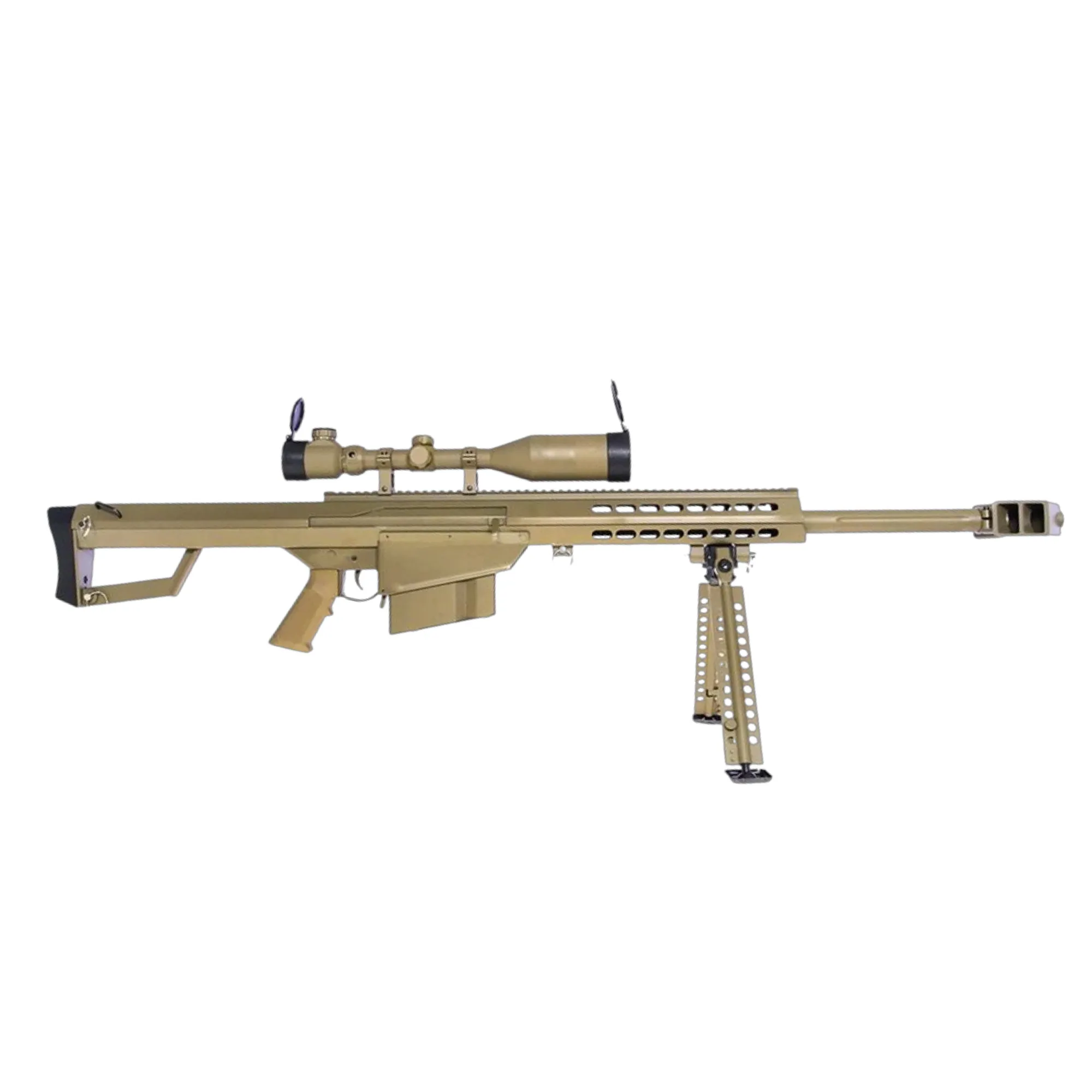 SnowWolf BARRETT M82A1 CQB TAN Kısa Namlu AEG Airsoft Sniper Tüfeği